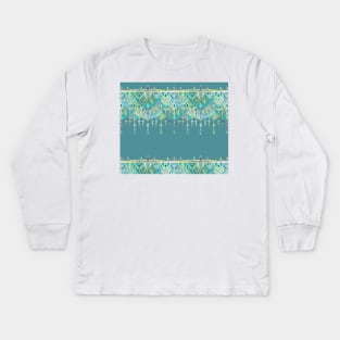 Art Deco Double Drop - custom request Kids Long Sleeve T-Shirt